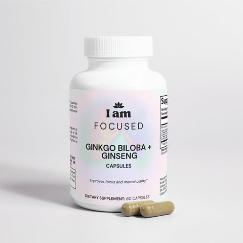 I Am Focused - Ginkgo Biloba + Ginseng for Focus and Clarity