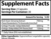 I Am Focused - Ginkgo Biloba + Ginseng for Focus and Clarity